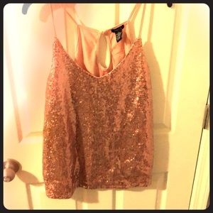 Sequin tank top